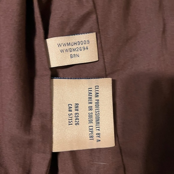 New Wilson Leather Brown Leather Jacket Medium Moto - Picture 10 of 15